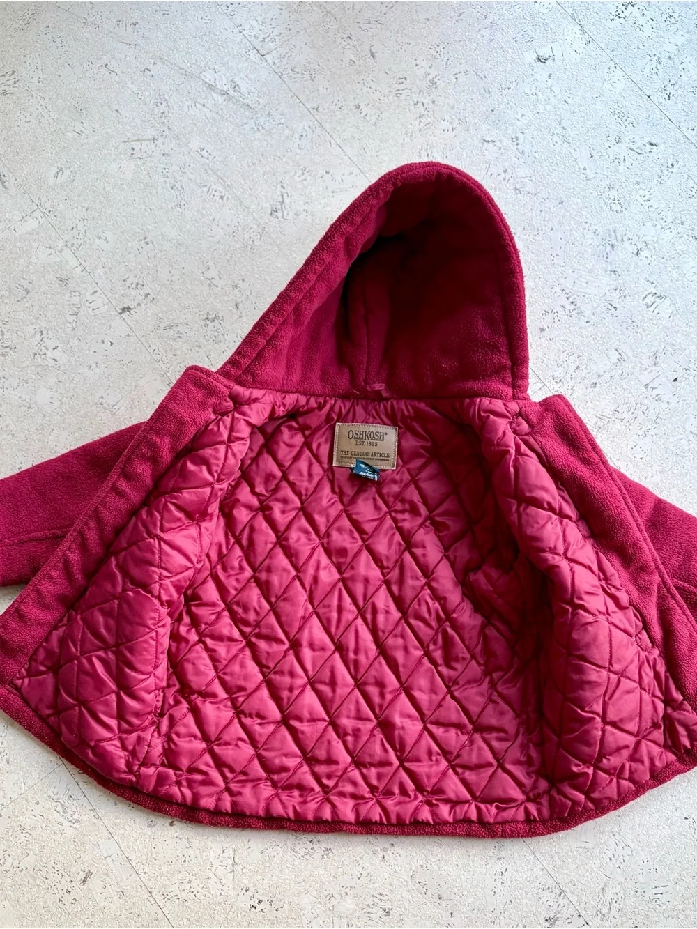 Oshkosh vintage toddler hooded fleece.
